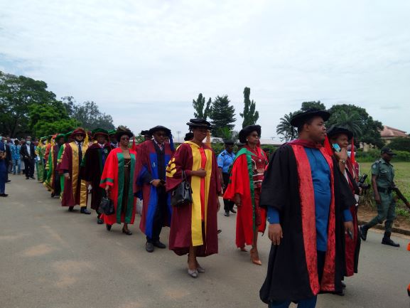 UAES Registrar, Prince Edward Njemanze on duty during the just concluded
                                    matriculation
